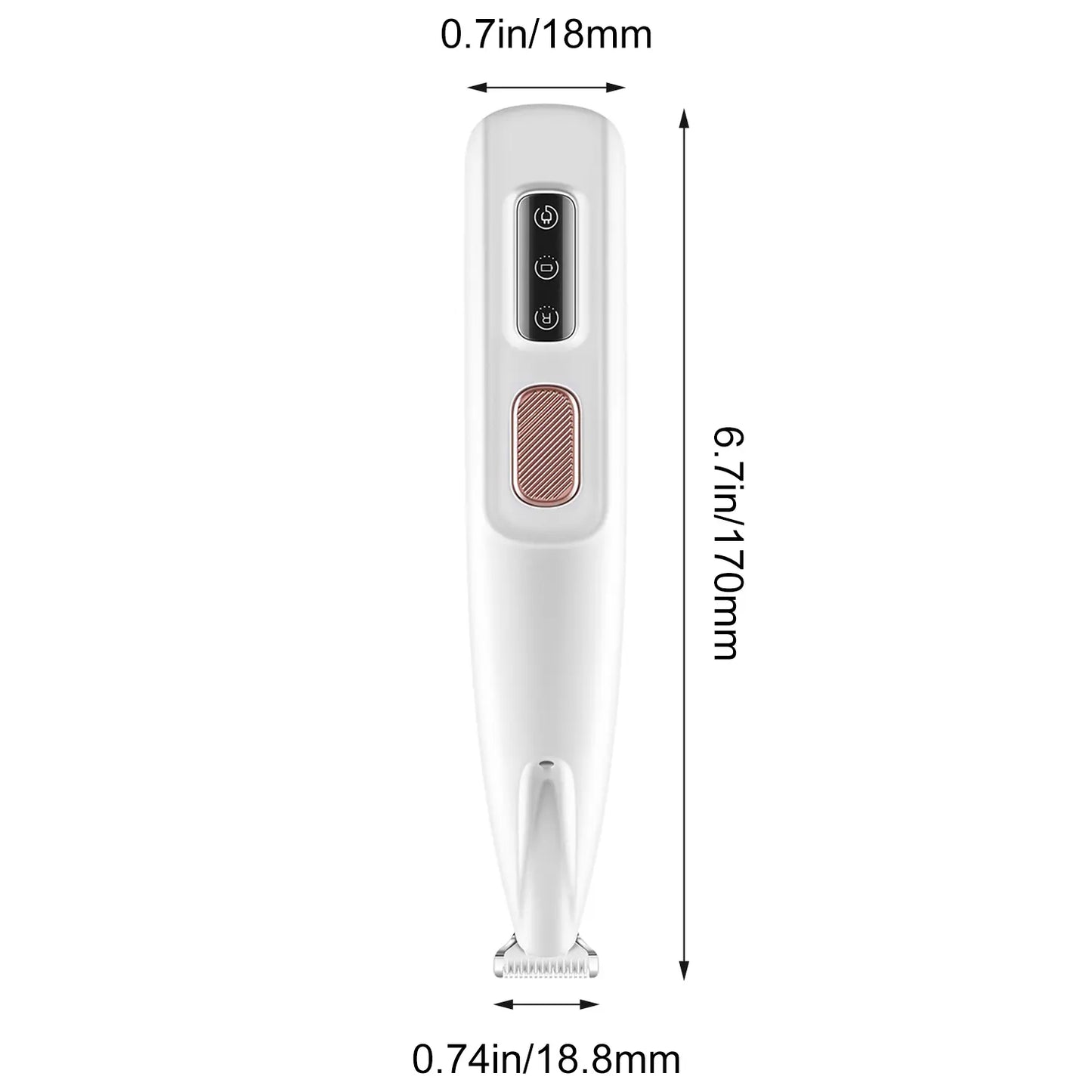 At-Home Pet Spa Hack Cordless Dog Clipper Low Noise Cat Trimmer Ceramic Blade Waterproof Grooming Kit LED Light for Anxiety-Free Paws Faces