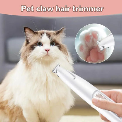 At-Home Pet Spa Hack Cordless Dog Clipper Low Noise Cat Trimmer Ceramic Blade Waterproof Grooming Kit LED Light for Anxiety-Free Paws Faces