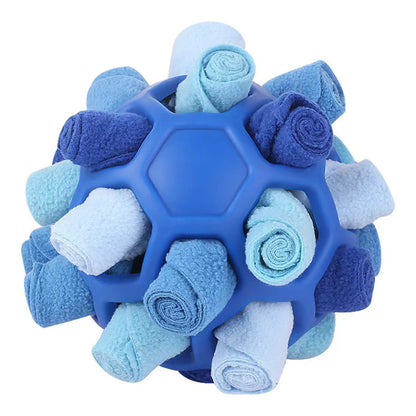 Gift for Pets, Dog Snuffle Ball Toy - Calming Puzzle Game for Small Dogs, Slow Feeder Snack Dispenser, Anxiety Relief & Mental Stimulation, Velvet Scented Hide & Seek Treat Ball,Ball Puzzle, Native Hidden Toy, Pet Snuffle Ball,