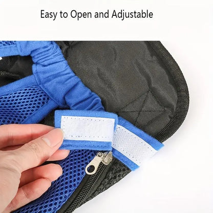 Portable Breathable Dog Cat Carrier Backpack, Double Shoulder Mesh Design, Ideal for Outdoor Activities, Durable Lightweight Construction