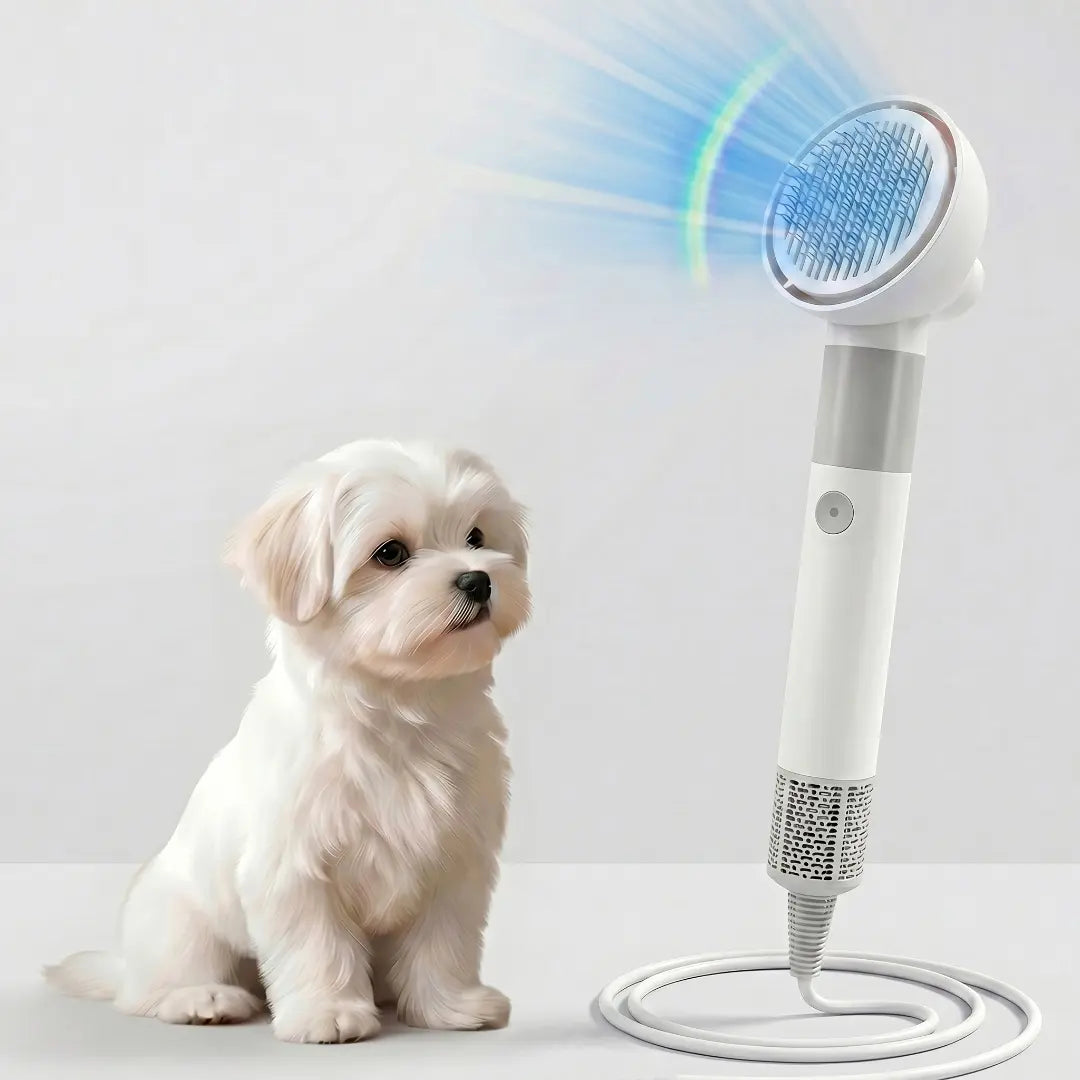 2-In-1 Dog Blow Dryer for Dogs & Cats 1100W Pet Hair Dryer with Adjustable Speed & Temp Gentle on Fur Dog Dryer for Pet Grooming