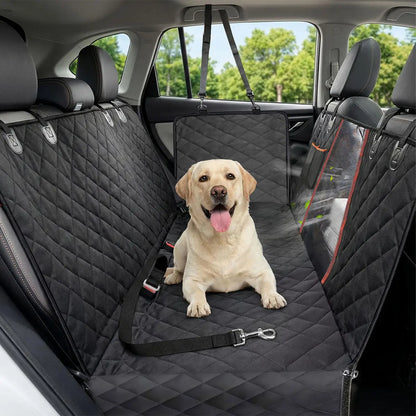 Dog Car Hammock Rear Seat Cover - Waterproof, Heavy-Duty, Scratch-Proof, Nonslip, Soft Auto & Car Interior Accessory for Trucks, Suvs | Waterproof Seat Covers, Backseat Protector, Auto Accessories