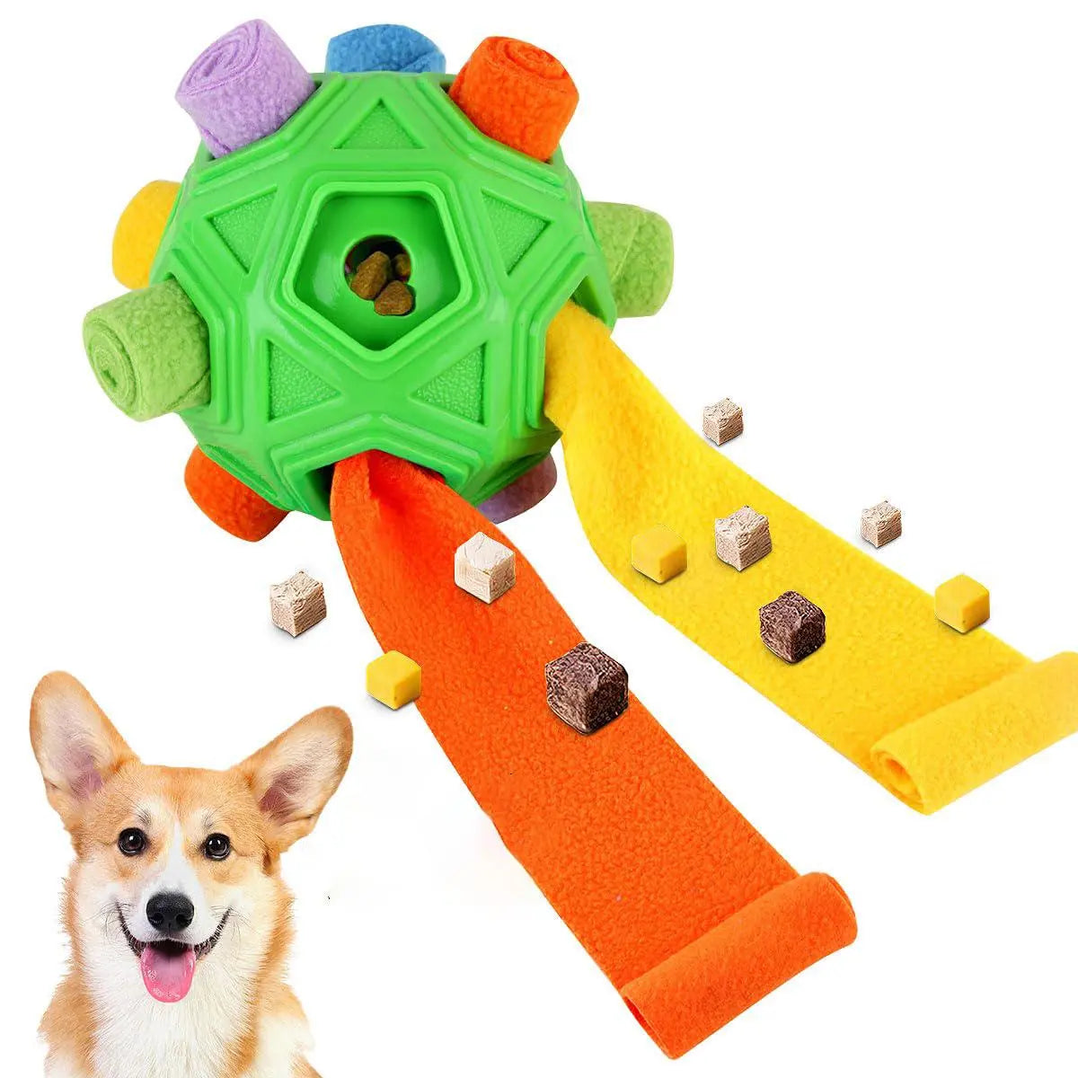Dog Puzzle Toy, Dog Enrichment Toy, Portable Pet Snuffle Ball Toy, Interactive Chew Pet Supplies for Dog, Olfactory Training Toys Relieve Anxiety and Release Stress