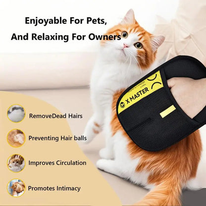 Pet Double Sided Grooming Gloves,Static Removal Gloves for Pet Hair,Multi-Function,For Washing,Hair Removal,Beauty,Sofa,Bed Sheets,Clothes,Suitable for Cats and Dogs