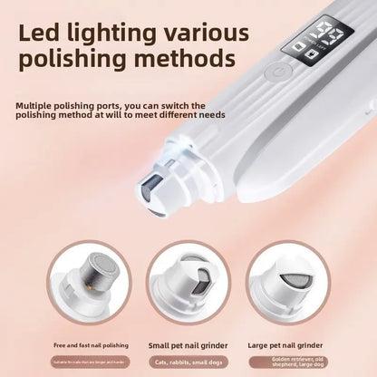 2-In-1 Pet Nail Clippers, Cat Nail Clippers, Dog Electric Nail Grinder, Multifunctional Pet Nail Clipper Tool