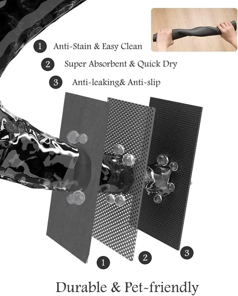 【Newyear2026】Pet Feeding Mat-Absorbent Dog Mat for Food and Water Bowl-No Stains Quick Dry Dog Water Dispenser Mat-Dog Accessories Pet Supplies-Dog Water Bowl for Messy Drinkers