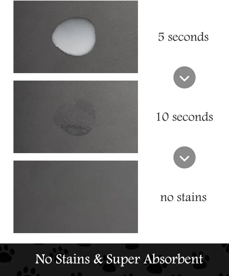 【Newyear2026】Pet Feeding Mat-Absorbent Dog Mat for Food and Water Bowl-No Stains Quick Dry Dog Water Dispenser Mat-Dog Accessories Pet Supplies-Dog Water Bowl for Messy Drinkers