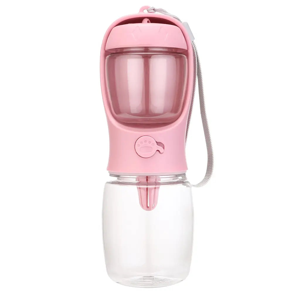 3 in 1 Pet Water Bottle for Feeding Dogs & Cats,Contain 1 Count Pet Water Bottle with Food , Automatic Water Feeder, Dispenser Portable Dog Water Bottle with Accessories,Dog Gift,Cat Gift Dog Walk Water Bottle,,Portable Pet Water and Food Dispenser