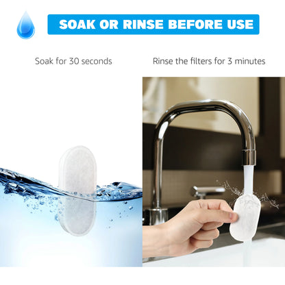 8-Pack Cat Fountain Filters – Compatible with 67Oz & 108Oz Stainless Steel Pet Fountains – 4 Carbon Filters + 4 Sponges for Clean, Fresh Wate | Not Applicable to Ceramic Fountain Water