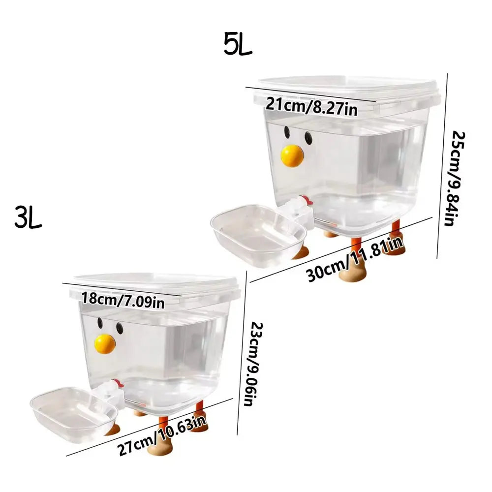 Automatic Pet Water Bowl, 3L/5L Capacity, Non-Slip Automatic Feeder for Dogs and Cats, Easy to Clean, Indoor and Outdoor Use, Animal Water Bowl