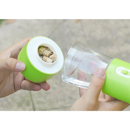 Portable Dog Water Bottle for Walking - Leak Proof, Lightweight, BPA Free, Features Food Container, Easy to Carry Pet Travel Food Container Puppy Fluid Bowls Pet Gift 3 In