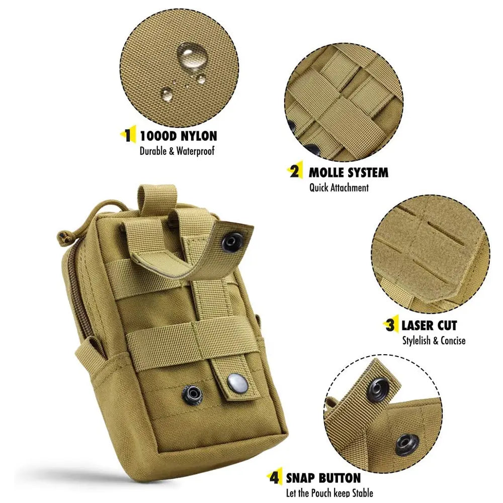 3 Pcs Dog Tactical Bags Molle Pouches for Dog Vest Harness #Summerwins #Dealsforyoudays Multi-Purpose Military Nylon Waist Pack Utility Bag Detachable Patches Pouches