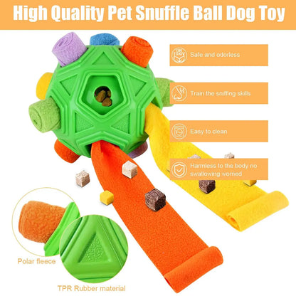 Dog Puzzle Toy, Dog Enrichment Toy, Portable Pet Snuffle Ball Toy, Interactive Chew Pet Supplies for Dog, Olfactory Training Toys Relieve Anxiety and Release Stress
