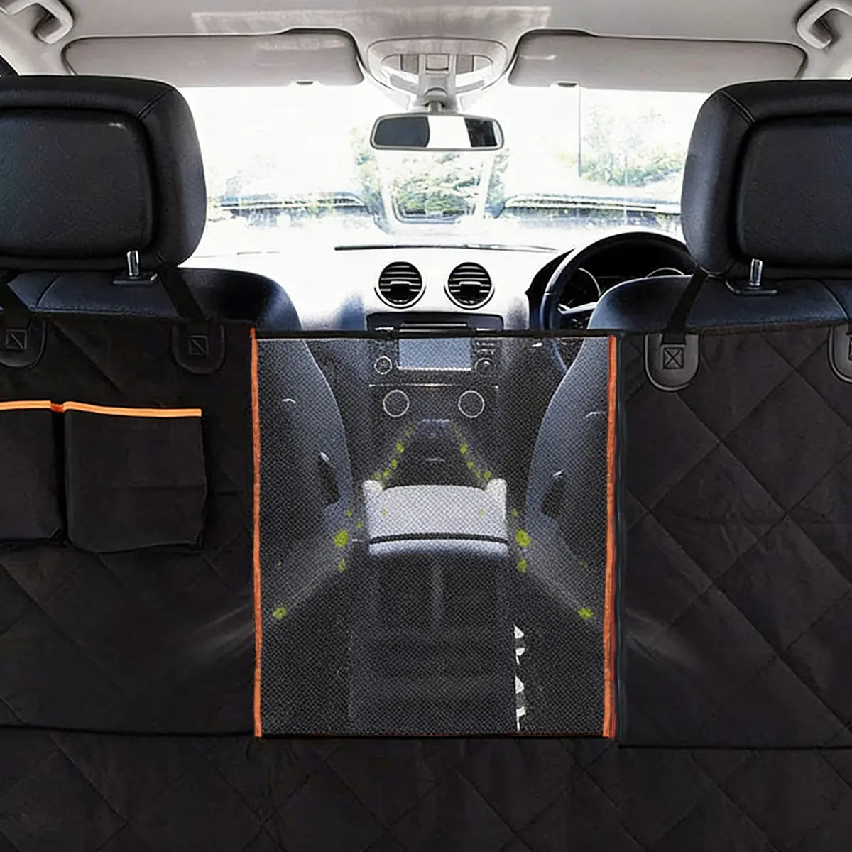 Dog Car Hammock Rear Seat Cover - Waterproof, Heavy-Duty, Scratch-Proof, Nonslip, Soft Auto & Car Interior Accessory for Trucks, Suvs | Waterproof Seat Covers, Backseat Protector, Auto Accessories