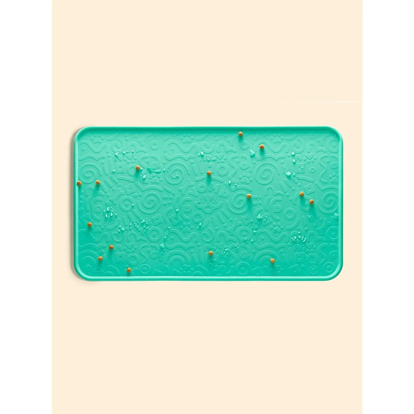 Yomp Splashmat Silicone Pet Food Mat – Non-Slip, Waterproof, and Pet-Safe Tray with Raised Edge for Dog Food and Water Bowls