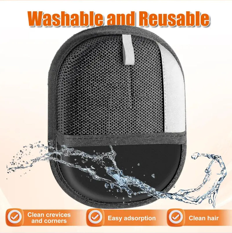 PET Hair Remover Electrostatic Gloves Two-Way Brush Sticky Hair Remover Cat Hair Dog Hair Glover Grooming Removal Cleaning