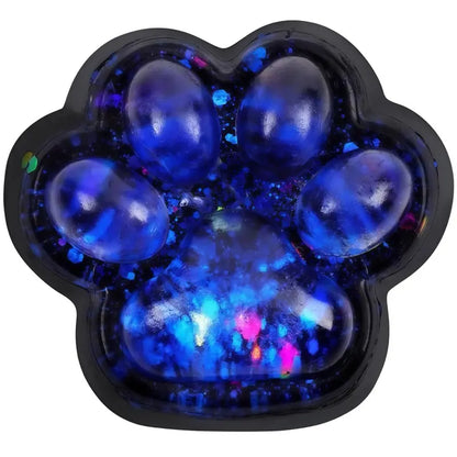 【2025 New】Mobeck Handmade Taba Squishy Big Cat Paw Silicone Squeeze Toys for Stress Relief 2.76 Inch Large Size Cat Paw Giant Paw Squishy Fidget Toys for Anxiety&Relaxation|Desk Accessory for Adults (Rainbow)