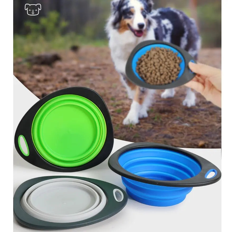Foldable Dog Bowl, Portable Travel Food and Water Dish, Pet Bowl, Outdoor Folding Dog Bowl, Cat Feeding and Drinking Bowl, Pet Supplies