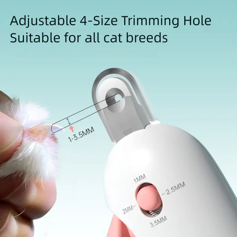 2-In-1 Cat Nail Clipper Trimmer Adjustable for All Sizes 1-3.5Mm Safe Grooming Tool with Safety Guard for Kittens & Indoor Cats Portable Pet Care