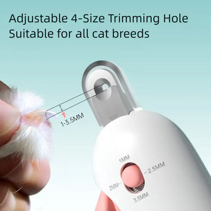 2-In-1 Cat Nail Clipper Trimmer Adjustable for All Sizes 1-3.5Mm Safe Grooming Tool with Safety Guard for Kittens & Indoor Cats Portable Pet Care