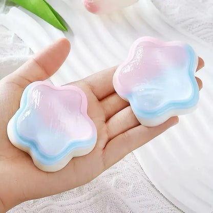 【2025 New】Mobeck Handmade Taba Squishy Big Cat Paw Silicone Squeeze Toys for Stress Relief 2.76 Inch Large Size Cat Paw Giant Paw Squishy Fidget Toys for Anxiety&Relaxation|Desk Accessory for Adults (Rainbow)