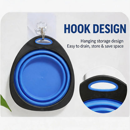 Foldable Dog Bowl, Portable Travel Food and Water Dish, Pet Bowl, Outdoor Folding Dog Bowl, Cat Feeding and Drinking Bowl, Pet Supplies
