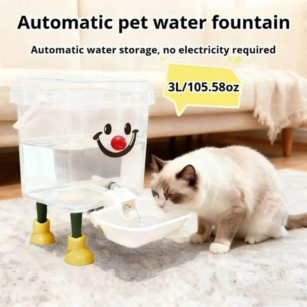 Automatic Pet Water Bowl, 3L/5L Capacity, Non-Slip Automatic Feeder for Dogs and Cats, Easy to Clean, Indoor and Outdoor Use, Animal Water Bowl