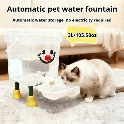 Automatic Pet Water Bowl, 3L/5L Capacity, Non-Slip Automatic Feeder for Dogs and Cats, Easy to Clean, Indoor and Outdoor Use, Animal Water Bowl