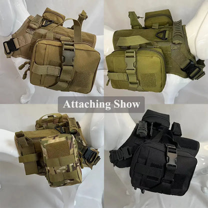 3 Pcs Dog Tactical Bags Molle Pouches for Dog Vest Harness #Summerwins #Dealsforyoudays Multi-Purpose Military Nylon Waist Pack Utility Bag Detachable Patches Pouches