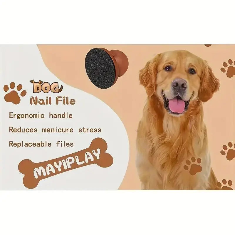 Pawsitive Calm Nail Grinder for Dogs & Cats – Anxiety-Free Grooming Tool with Multi-Surface Scratch Pad, Silent Filing Technology