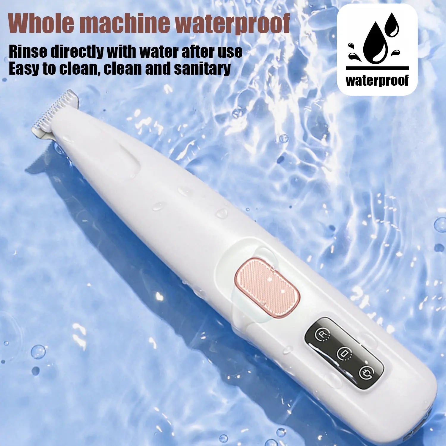 At-Home Pet Spa Hack Cordless Dog Clipper Low Noise Cat Trimmer Ceramic Blade Waterproof Grooming Kit LED Light for Anxiety-Free Paws Faces
