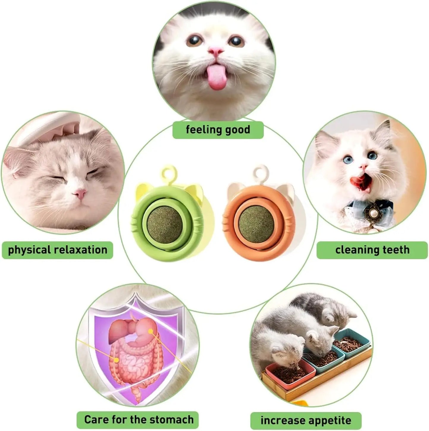 Viral Smart Cat Ball + 4 Toys! 5-In-1 Interactive Bundle with Laser & Catnip, Bundles Are Sent Randomly!
