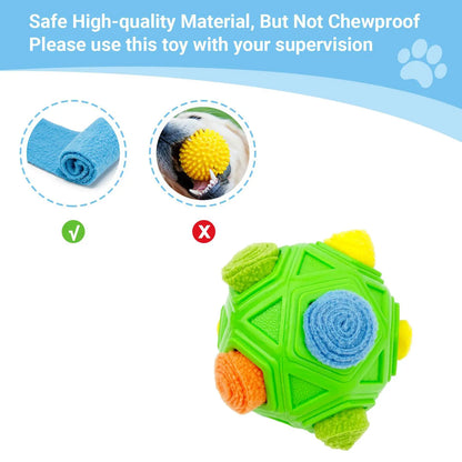 Dog Puzzle Toy, Dog Enrichment Toy, Portable Pet Snuffle Ball Toy, Interactive Chew Pet Supplies for Dog, Olfactory Training Toys Relieve Anxiety and Release Stress