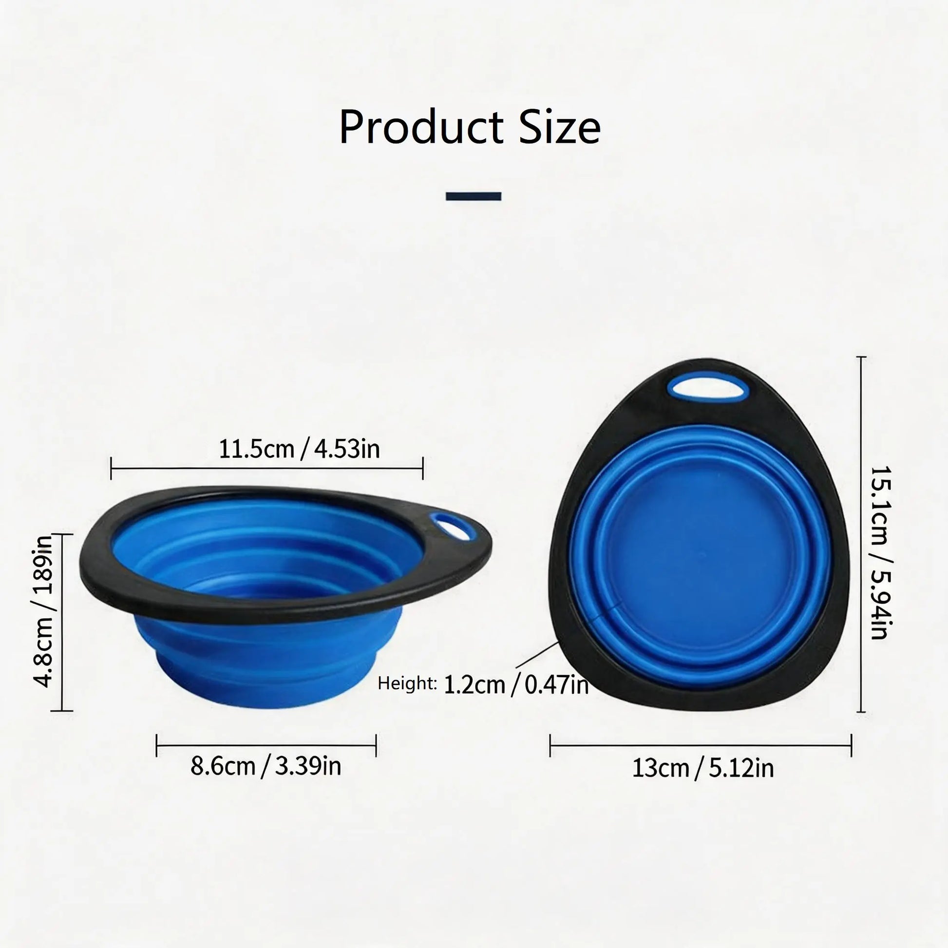 Foldable Dog Bowl, Portable Travel Food and Water Dish, Pet Bowl, Outdoor Folding Dog Bowl, Cat Feeding and Drinking Bowl, Pet Supplies
