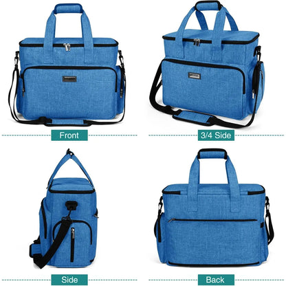 Weekend Pet Travel Handbag, Meeting Aviation Standards, Equipped with 2 Food Containers and 2 Foldable Silicone Bowls