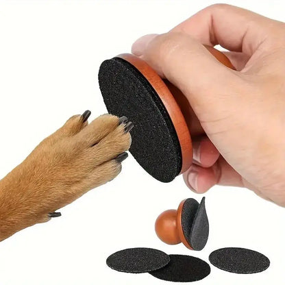 Pawsitive Calm Nail Grinder for Dogs & Cats – Anxiety-Free Grooming Tool with Multi-Surface Scratch Pad, Silent Filing Technology