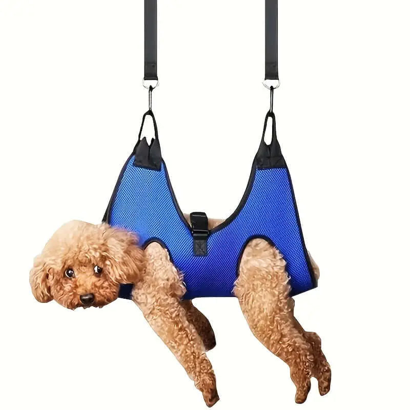 Relax and Groom: Comfortable Pet Grooming Hammock Harness for Dogs & Cats