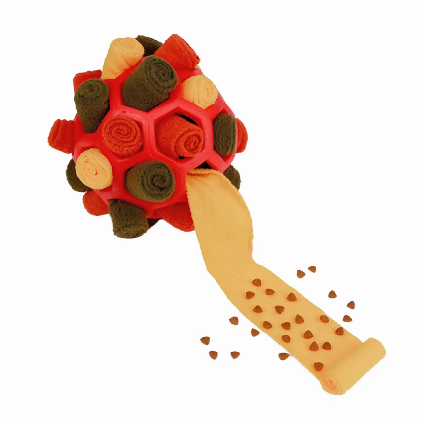 Gift for Pets, Dog Snuffle Ball Toy - Calming Puzzle Game for Small Dogs, Slow Feeder Snack Dispenser, Anxiety Relief & Mental Stimulation, Velvet Scented Hide & Seek Treat Ball,Ball Puzzle, Native Hidden Toy, Pet Snuffle Ball,