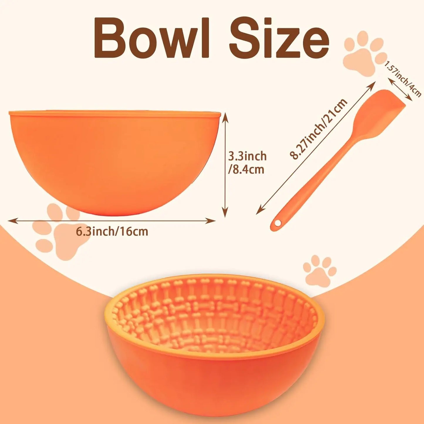 Four Angels-Dog Lick Bowl | Interactive Slow Feeder, Slow Feeder Dog Bowl for Anxiety/Boredom Relief & Fun Engagement Dog Anxiety-Msw
