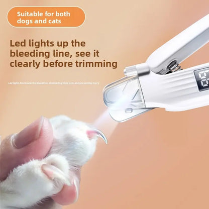 2-In-1 Pet Nail Clippers, Cat Nail Clippers, Dog Electric Nail Grinder, Multifunctional Pet Nail Clipper Tool