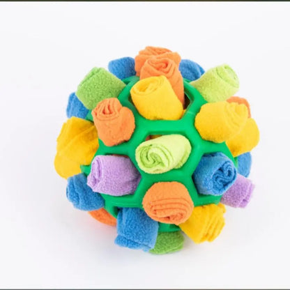 Gift for Pets, Dog Snuffle Ball Toy - Calming Puzzle Game for Small Dogs, Slow Feeder Snack Dispenser, Anxiety Relief & Mental Stimulation, Velvet Scented Hide & Seek Treat Ball,Ball Puzzle, Native Hidden Toy, Pet Snuffle Ball,